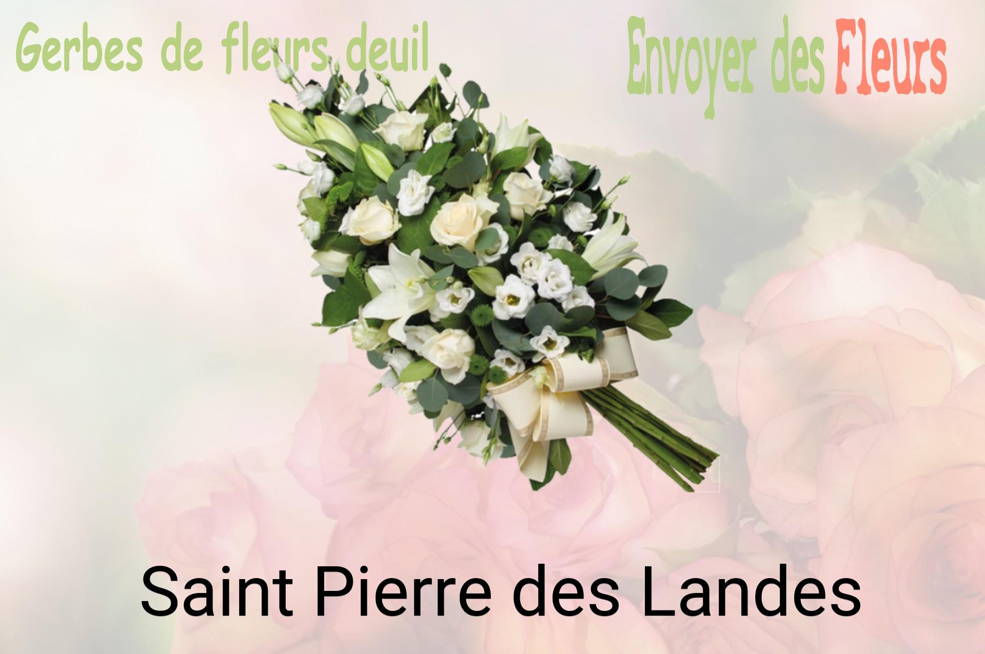 Gerbe de fleurs de deuil livrée à Saint-Pierre-des-Landes